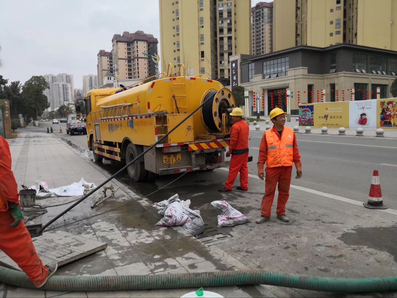 永城排污管道清淤-管道清洗